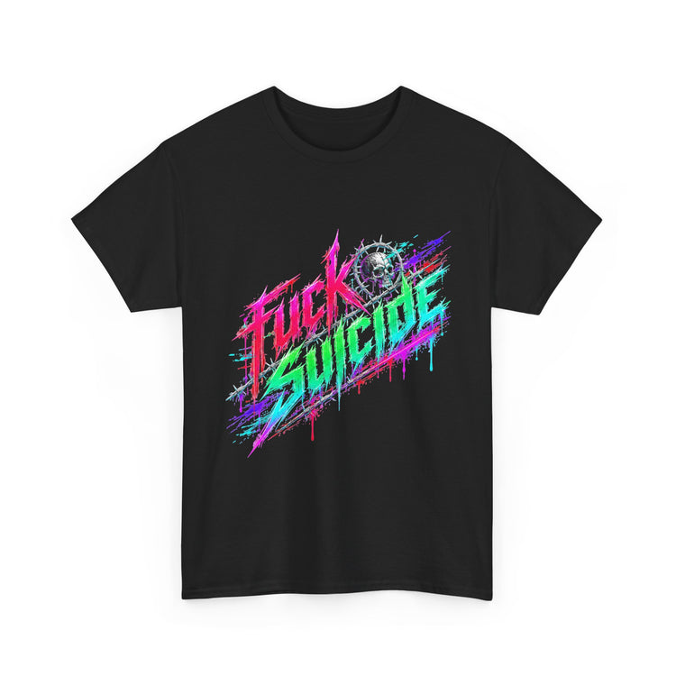 F*ck Suicide Neon Splatter Tee