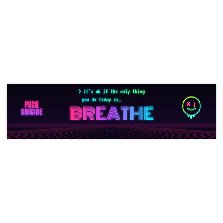 Breathe Mental Health Awareness Bumper Sticker