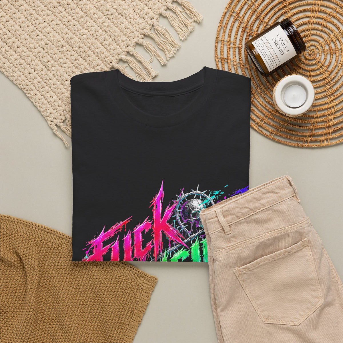 F*ck Suicide Neon Splatter Tee