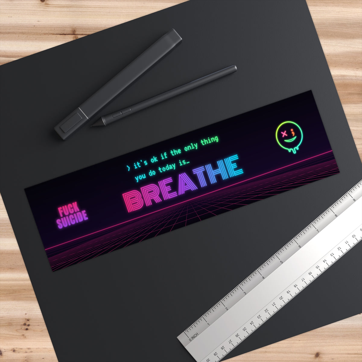 Breathe Mental Health Awareness Bumper Sticker