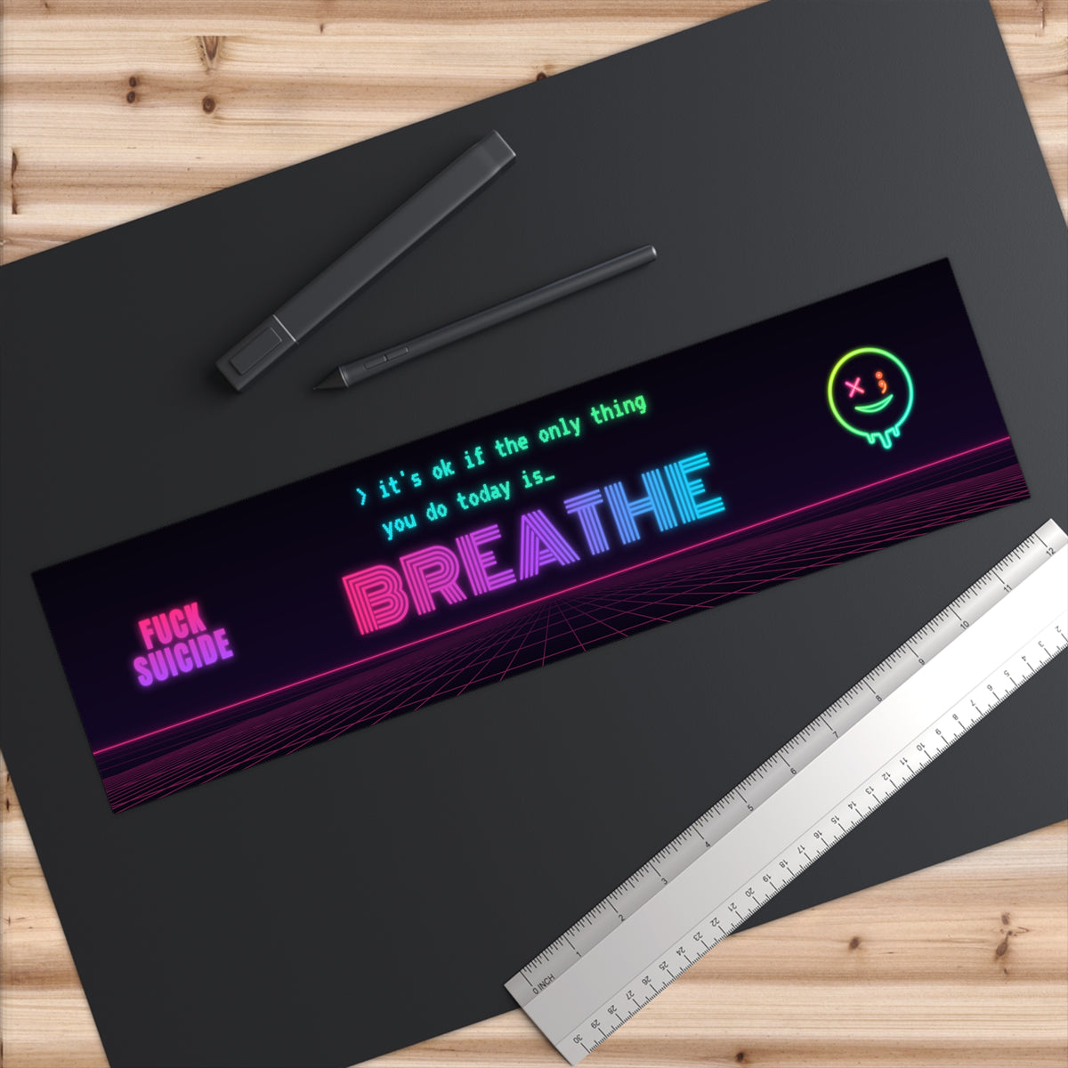 Breathe Mental Health Awareness Bumper Sticker