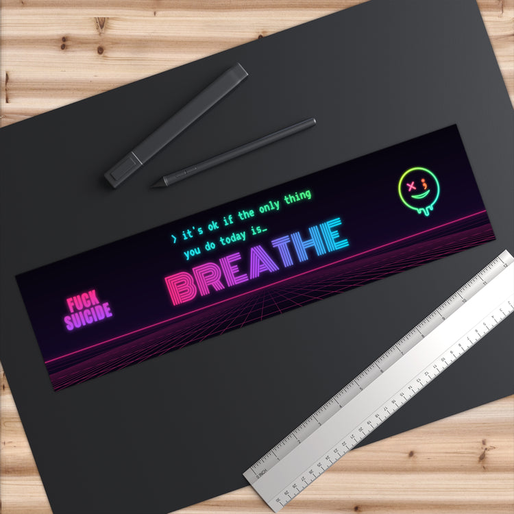 Breathe Mental Health Awareness Bumper Sticker